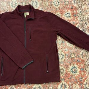 The Foundry Supply Co. Men's Burgundy Full-Zip Fleece Jacket